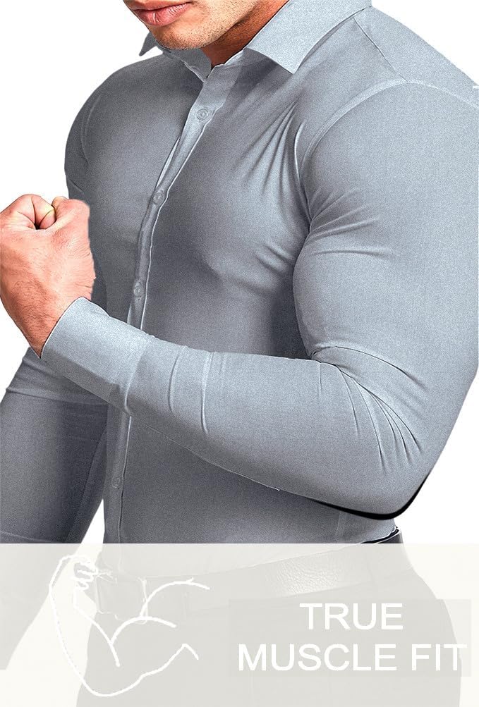 Kreukvrij slim fit overhemd voor heren
