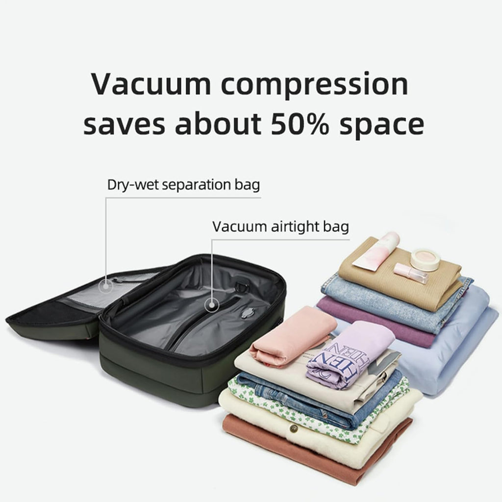 Uitbreidbare & reisrugzak met vacuümcompressie