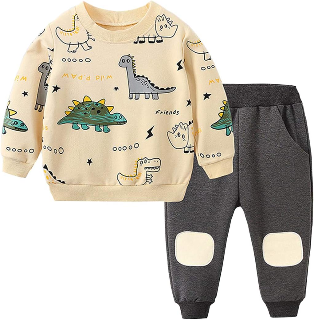 Kinderset: dinosaurus print jongens kledingset