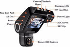 WiFi verborgen dash cam 1080P met 170° groothoek en g-sensor
