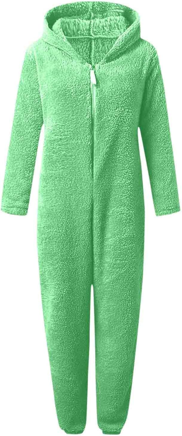 Sherpa Fuzzy Onesie met Capuchon