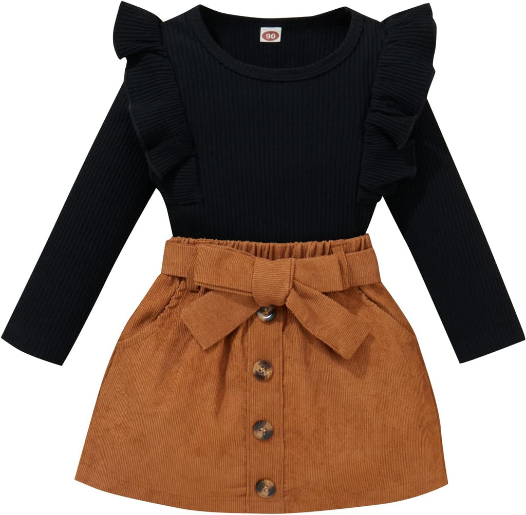 Baby winterset – gebreide coltrui en rokjesset