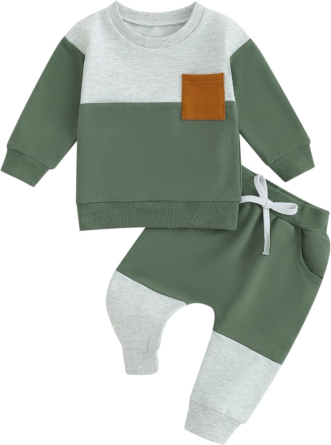 Baby jogger set winter – contrast sweatshirt en broek