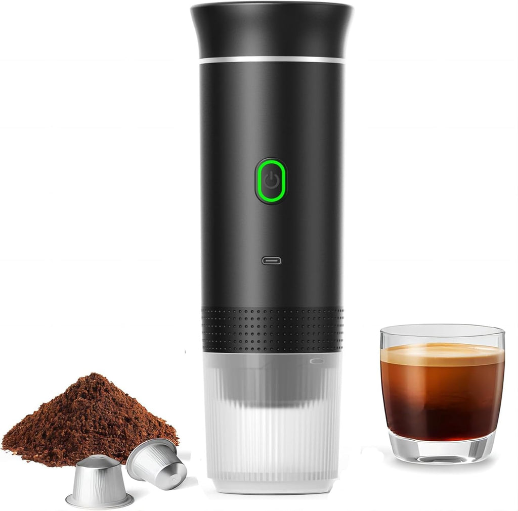 Draagbare 3-in-1 espresso koffiemaker met oplaadbare batterij