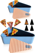 Herbruikbare pizza-opslagcontainer met 2 schalen
