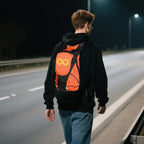 LED motorfietsrugzak – luminescente veiligheidstas voor buiten- en nachtfietsen — afbeelding 40