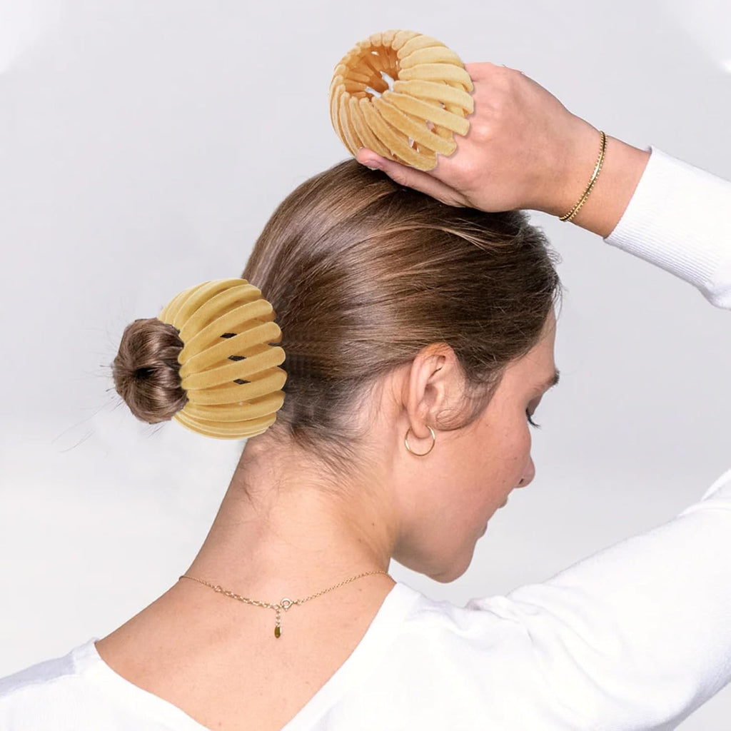 Vogelnest haarclips - set van 3