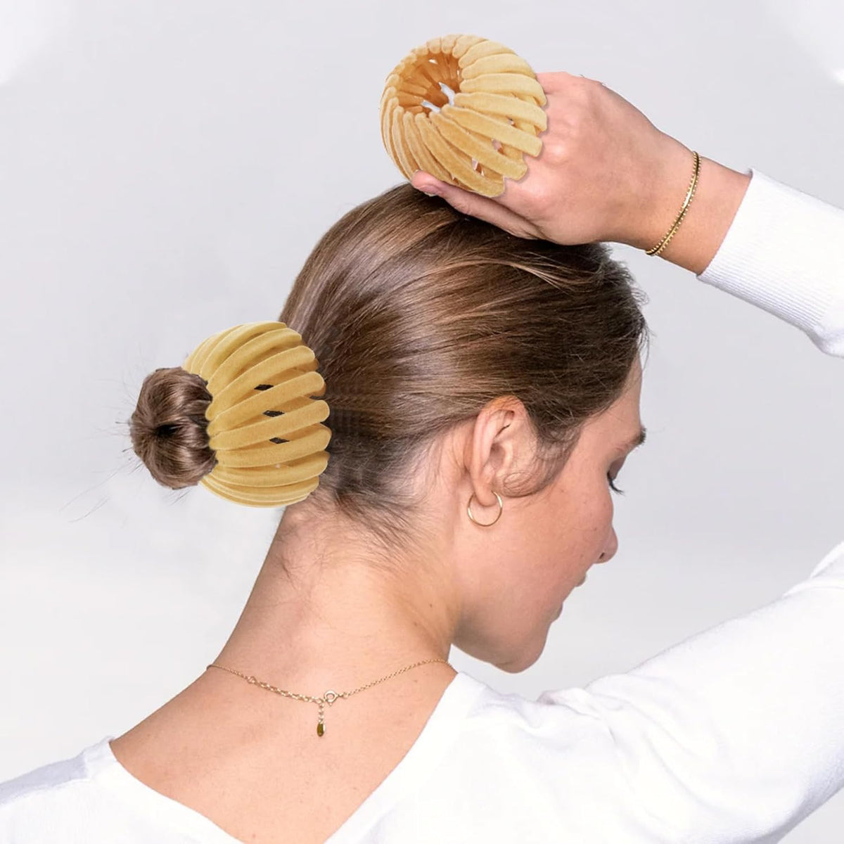 Vogelnest haarclips - set van 3
