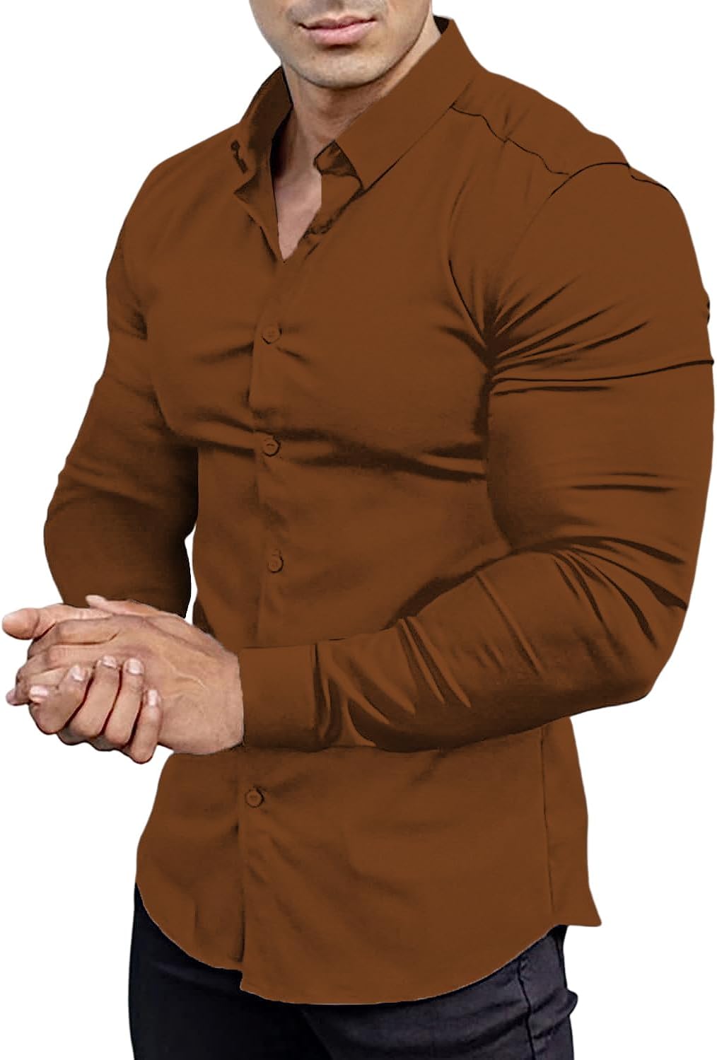 Kreukvrij slim fit overhemd voor heren