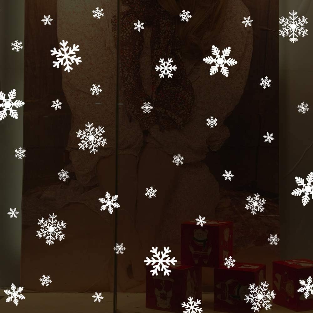 Sneeuwvlok kerst raamstickers