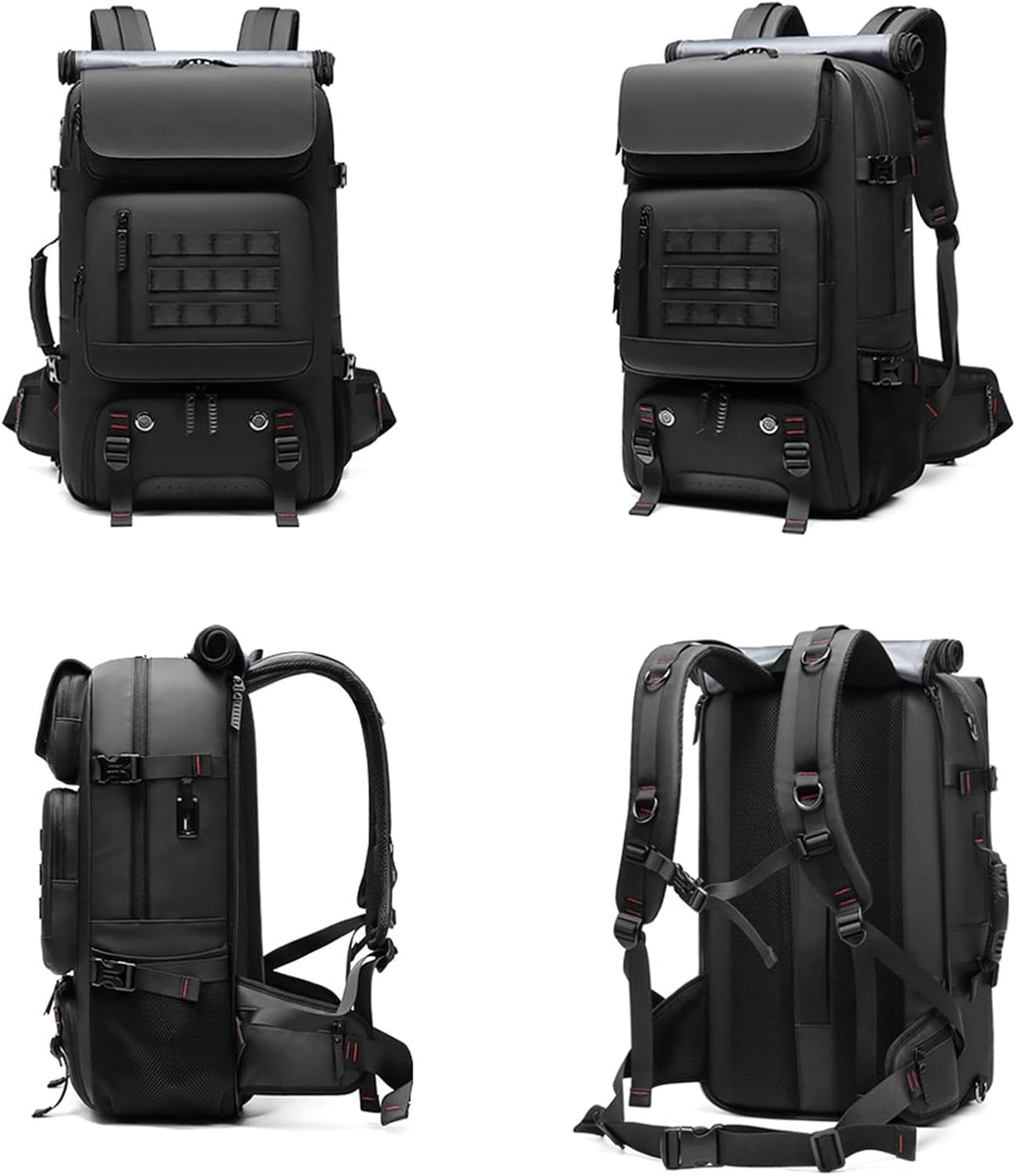 50L reisrugzak met schoenvak & USB-poort