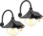 Zonnebeweging schuurwandlampen met 3 modi & gooseneck ontwerp (2 pack)