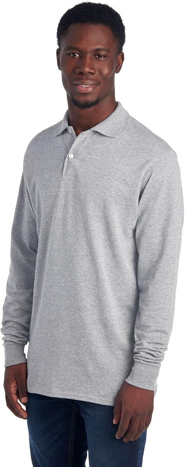 Heren polo met lange mouwen – Liva