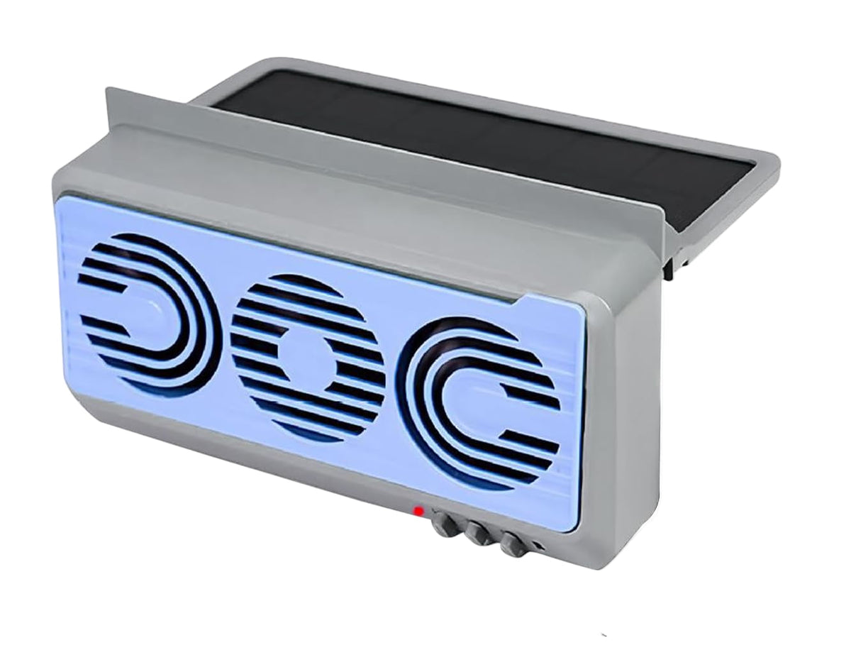 Zonne-autoruitventilator – ventilatiesysteem met dubbele luchtstroom