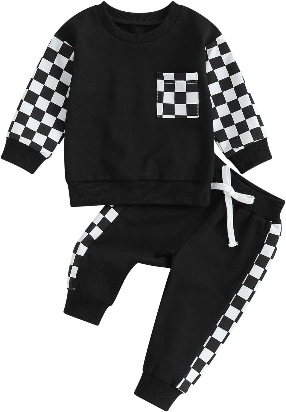 Baby jogger set winter – contrast sweatshirt en broek