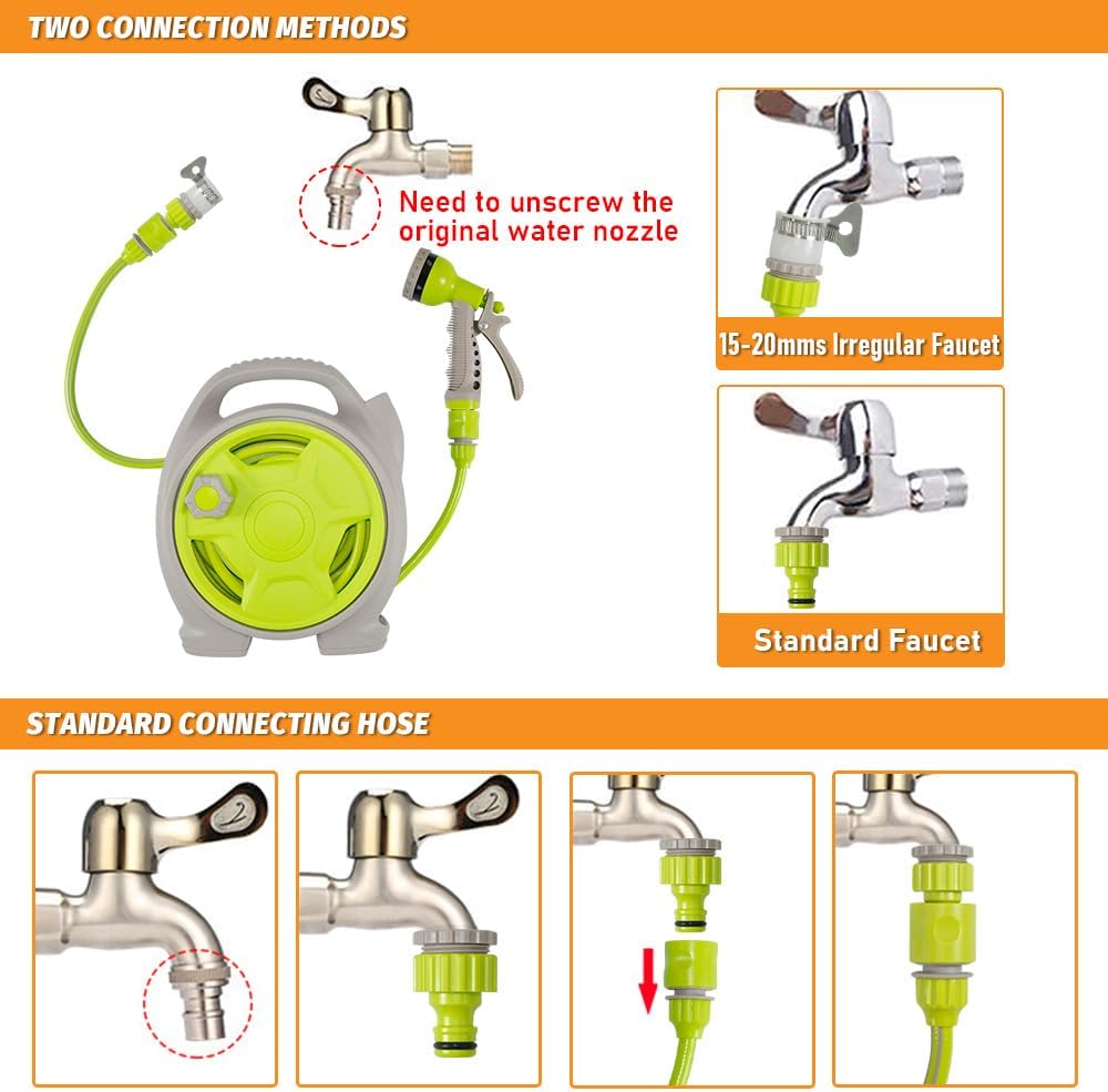 Compacte tuinslanghaspel set met 15m slang — afbeelding 11