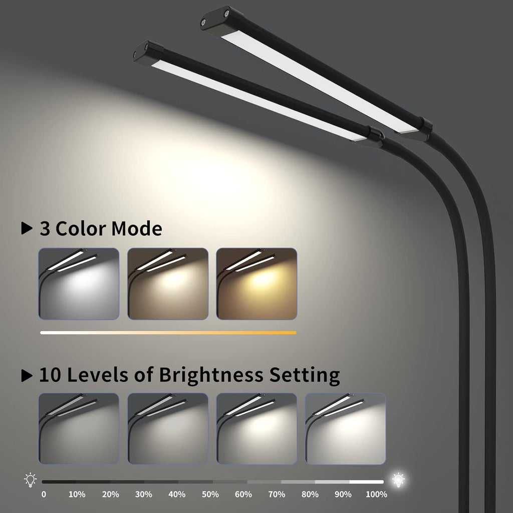 77 LED bureau klem lamp met 70cm flexibele hals