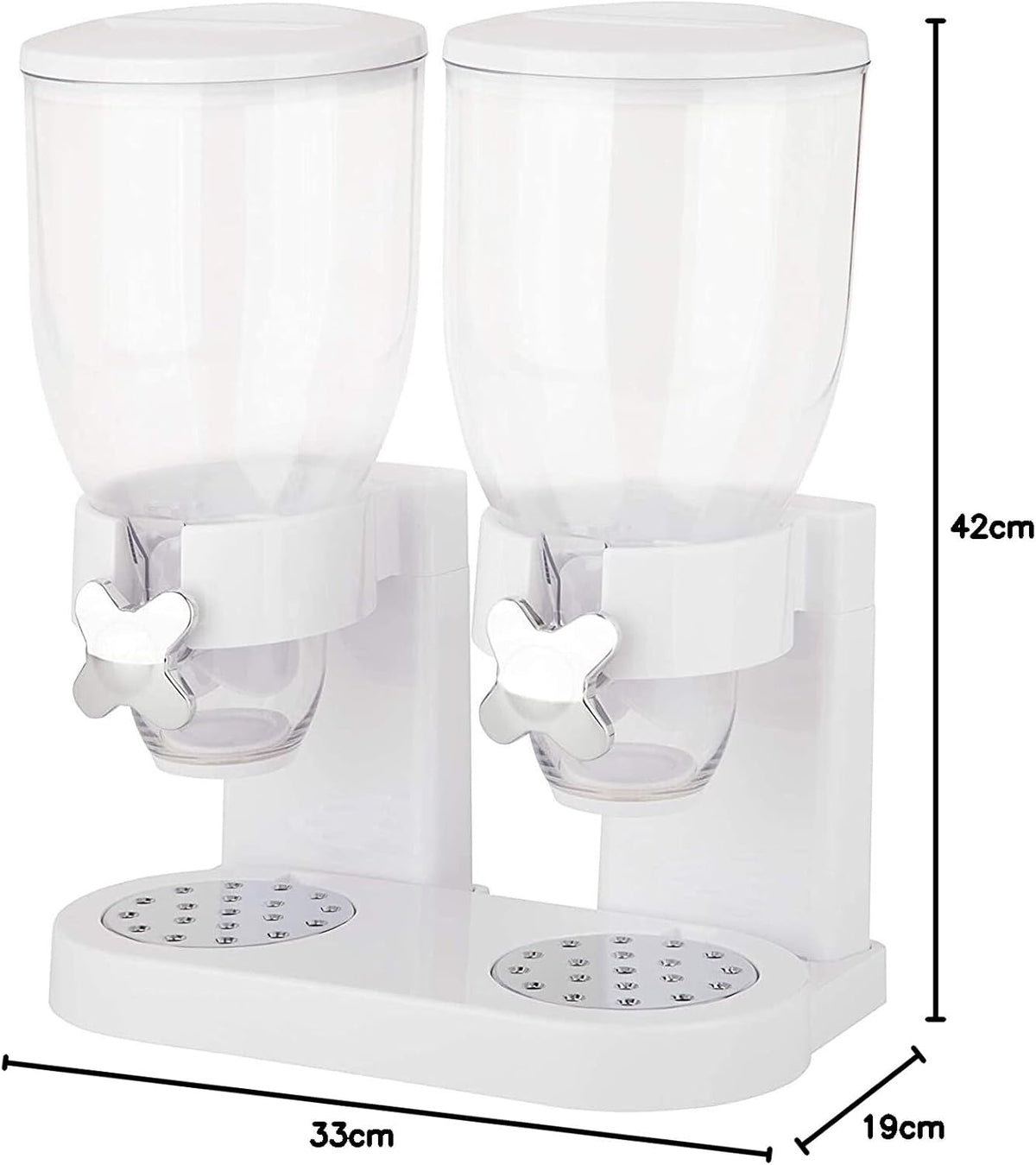 Dubbele ontbijtgranen dispenser