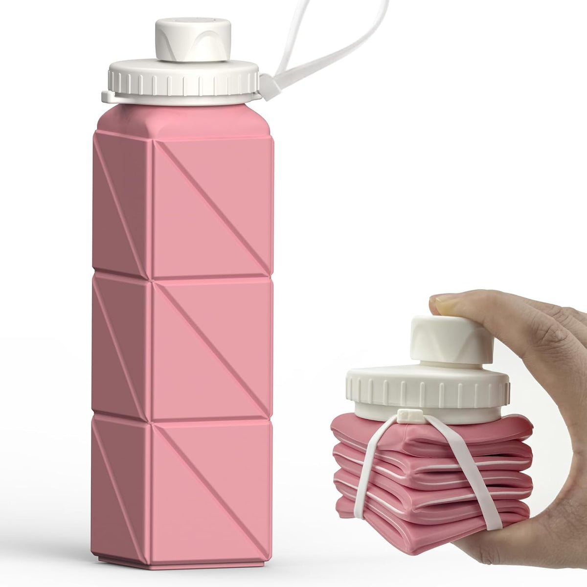Opvouwbare siliconen waterfles van 610 ml