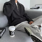 Zipped heren sweater