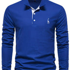Heren polo met lange mouwen – Elin