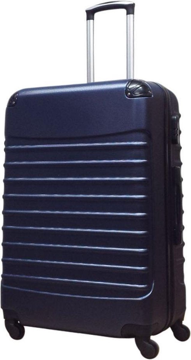 2-Delige donkerblauwe hardcase kofferset