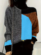 Warme sweater met col