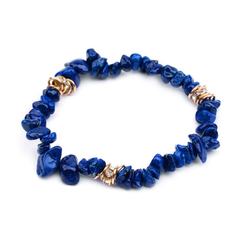 Stijlvol natuursteen kristallen kralen armband