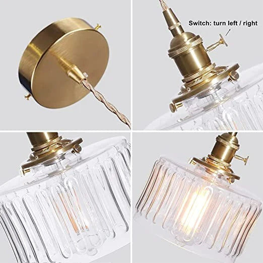 Kristallen vintage hanglamp — afbeelding 45