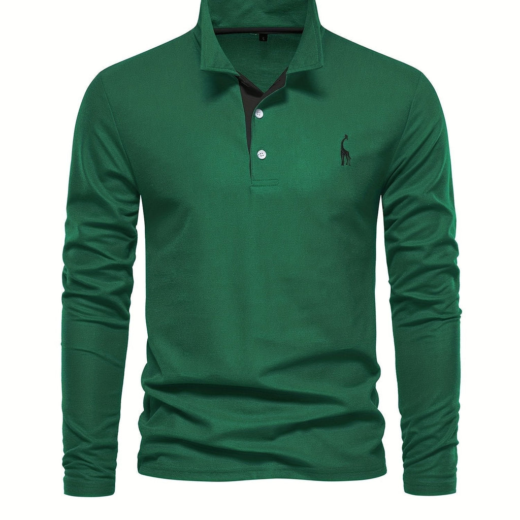 Heren polo met lange mouwen – Elin