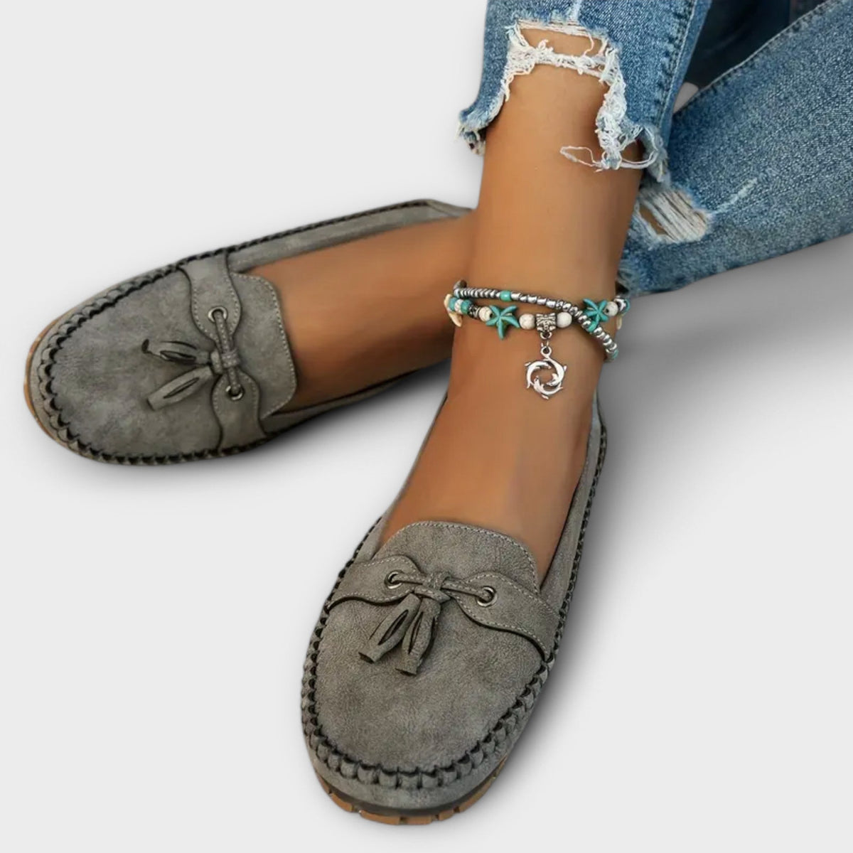 Uniseks loafers met instapmodel