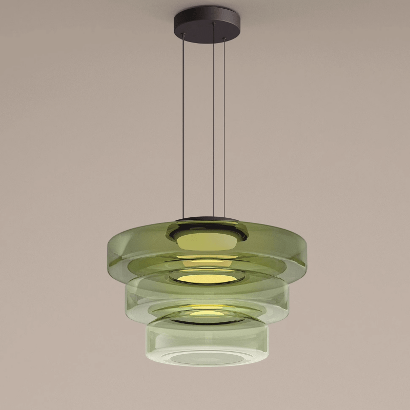 Glazen hanglamp in bauhaus stijl — afbeelding 13