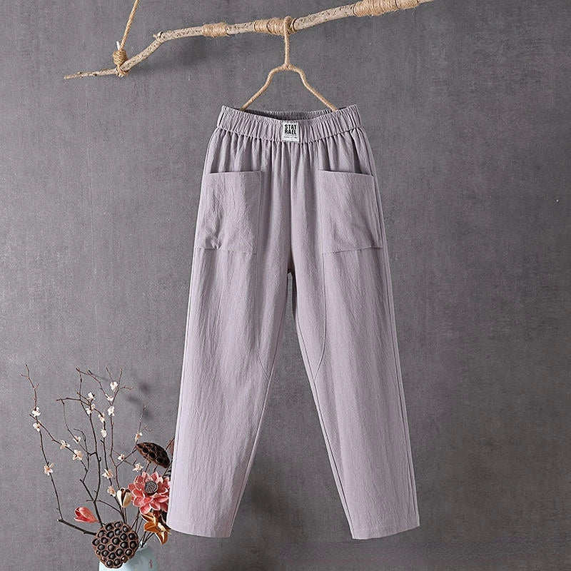 Losse broek met elastische taille