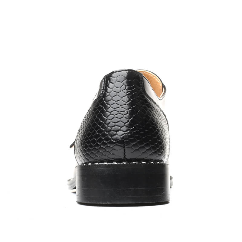 Formele herenschoenen met krokodilpatroon — afbeelding 9
