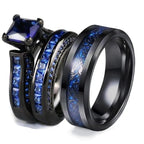 Blauwe saffier ring