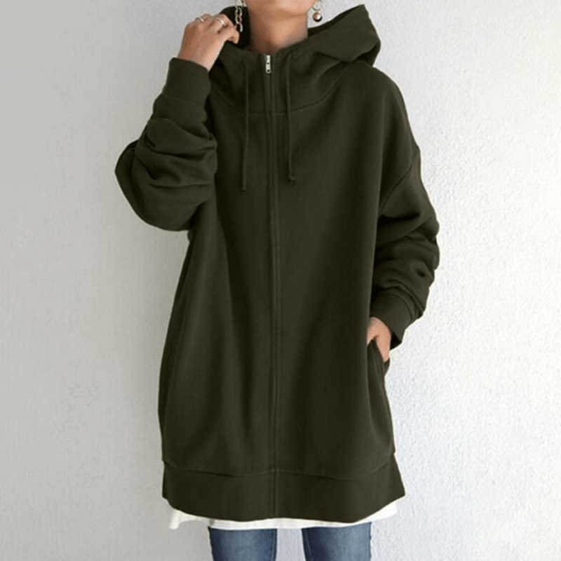 Damesvest met capuchon