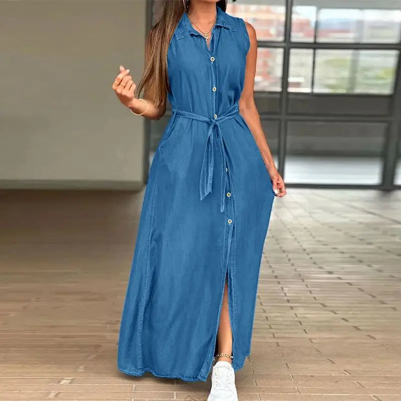 Melissa plus-size spijkerjurk