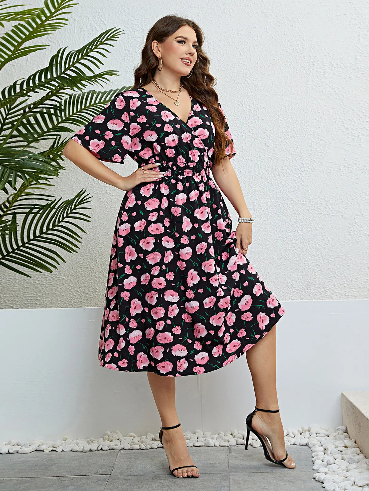 Meredith plus-size jurk