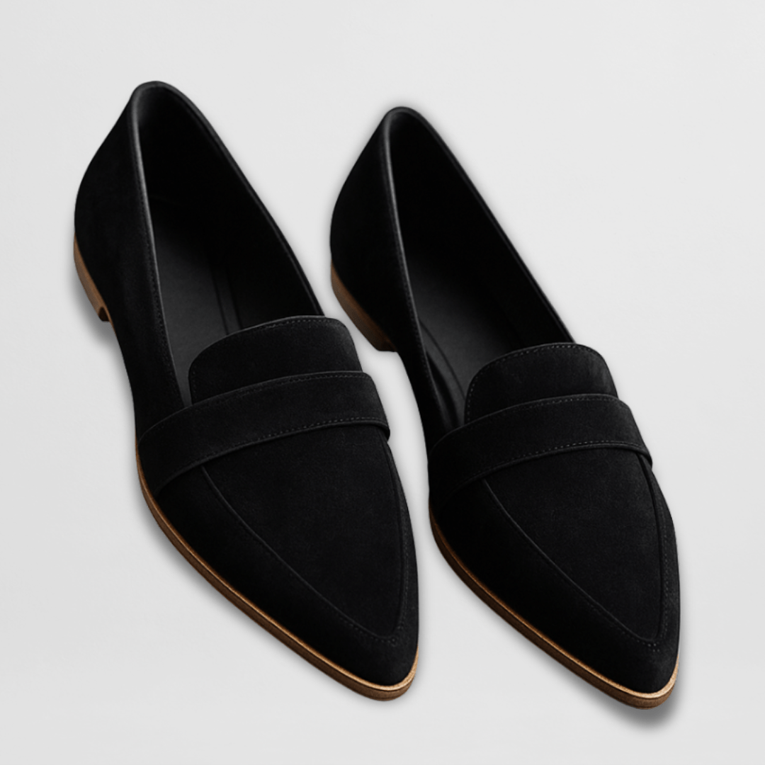 Puntige damesloafers