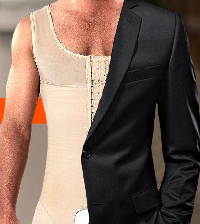 Heren compressie body shaper