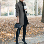 Dames winterjas met staande kraag en tijdloos design