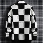 Plaid trui