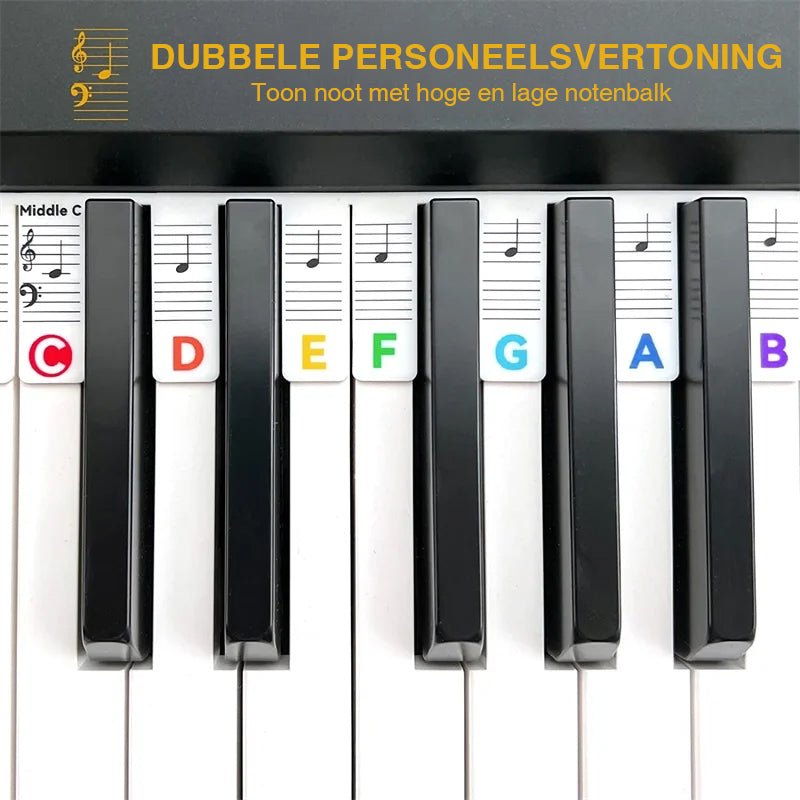 Siliconen notenlabels voor 88 pianotoetsen — afbeelding 8