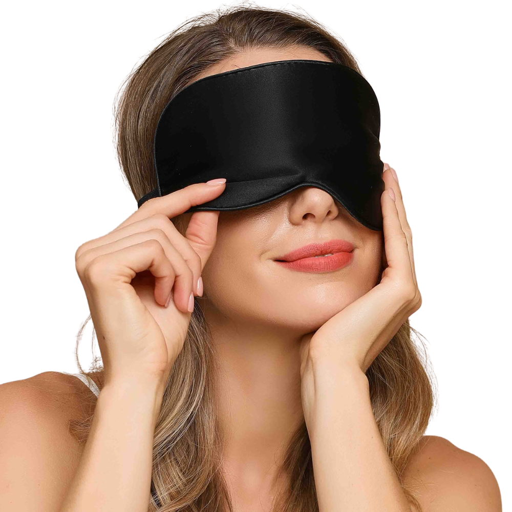 Slaapmasker van zuivere moerbeizijde