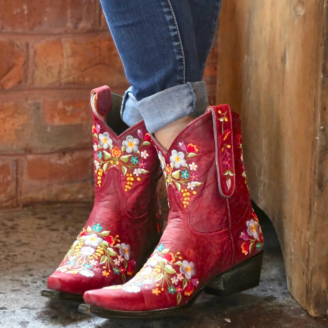 Weerbestendige vintage cowgirl laarzen — afbeelding 20