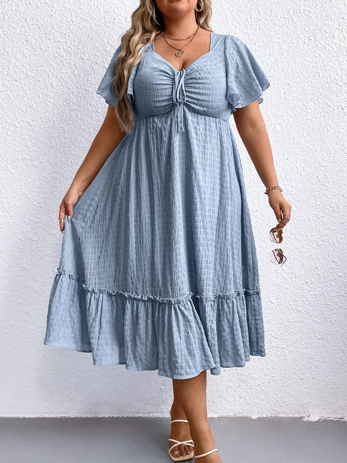 Zandra plus-size zomerjurk