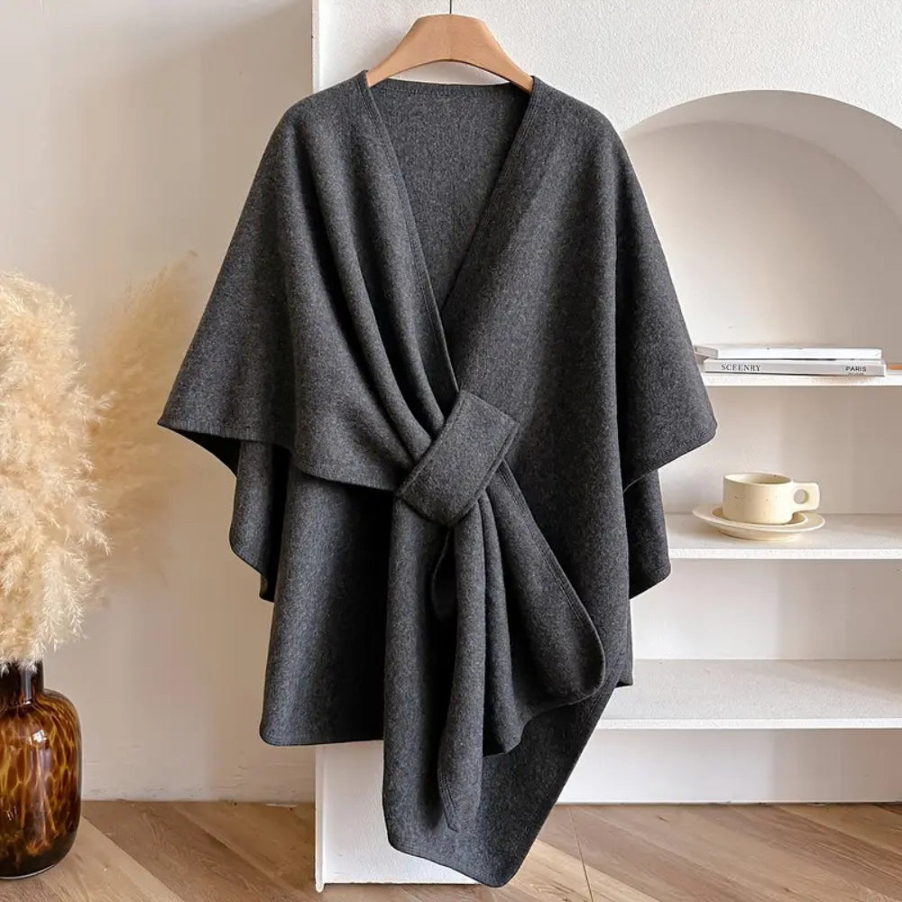 Dames omslagdoek met winddicht ontwerp