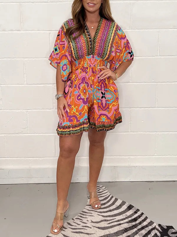 Odette plus size playsuit
