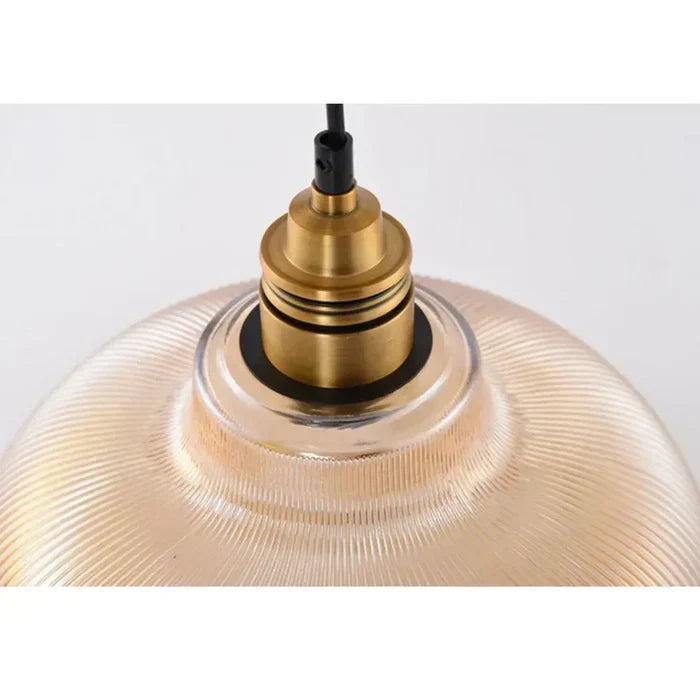 Hanglamp van glas en metaal