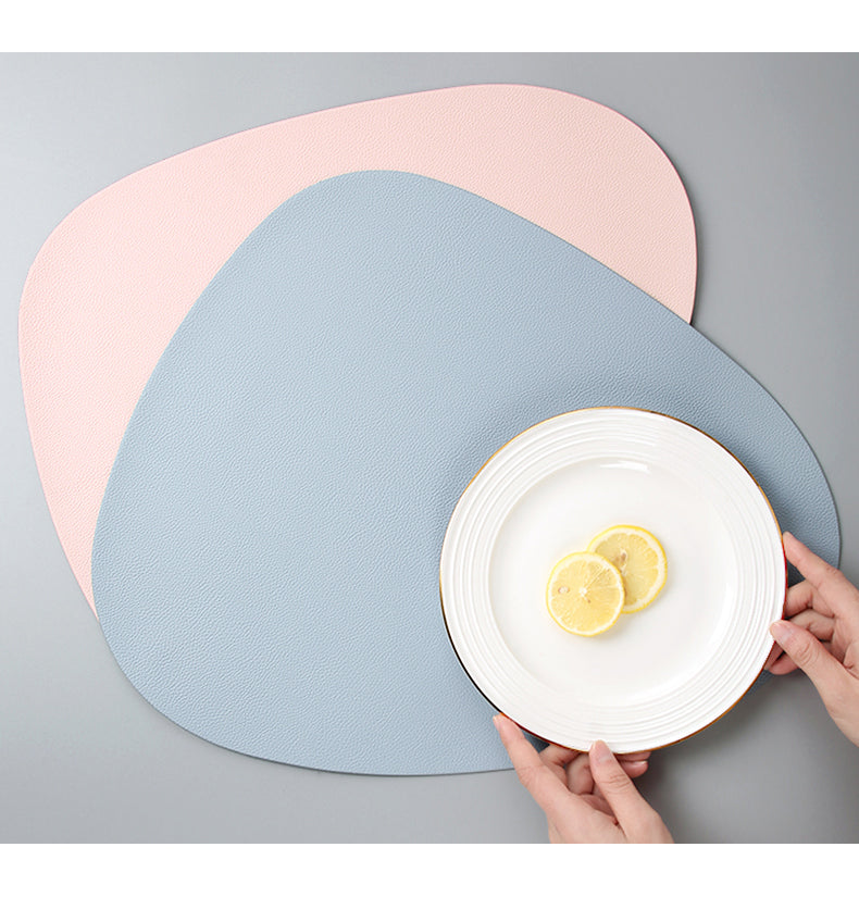 Minimalistische PU-leren placemats